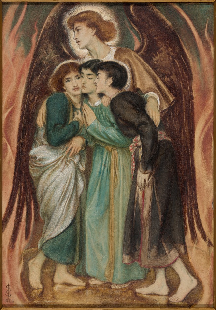 Shadrach, Meshach og Abednego i den glohede ovn af Simeon Solomon