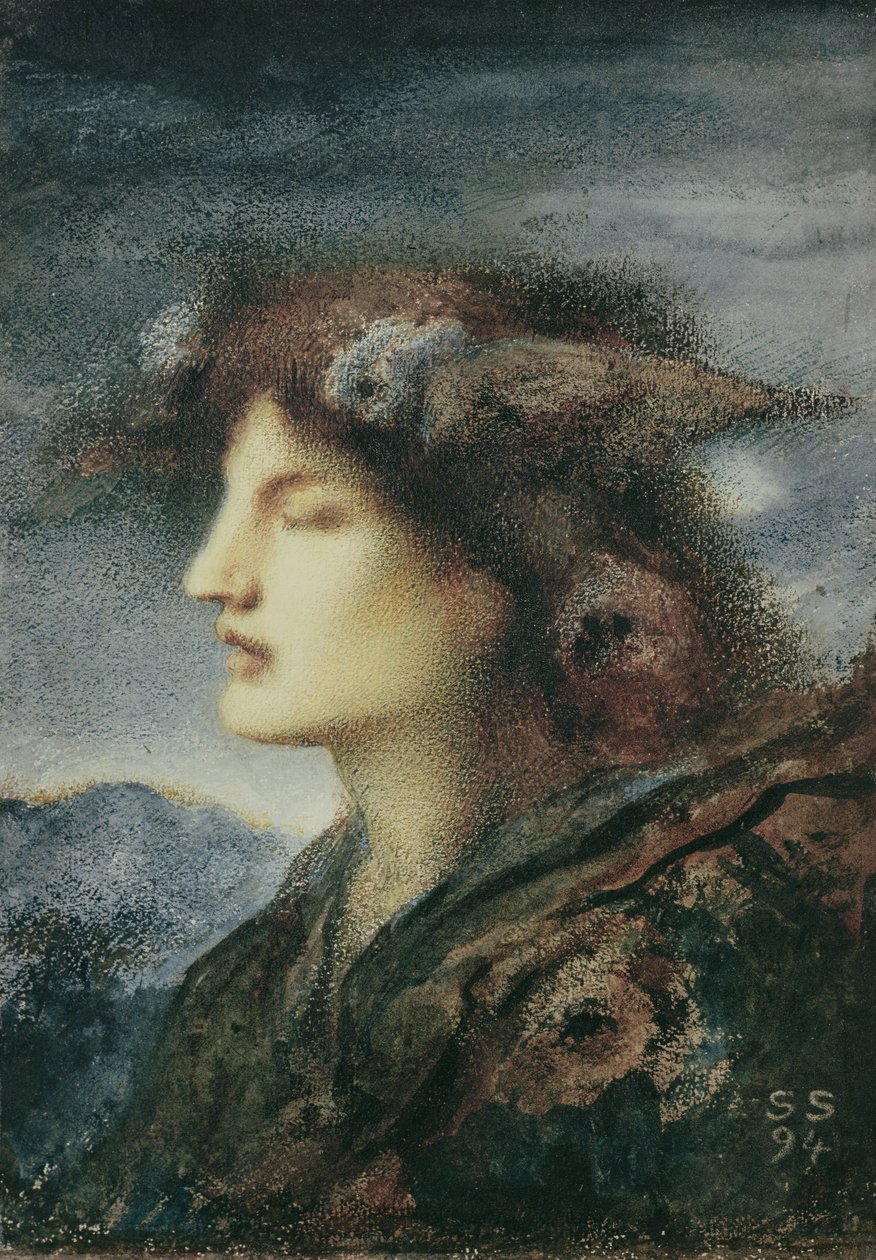 Søvn, 1894 af Simeon Solomon