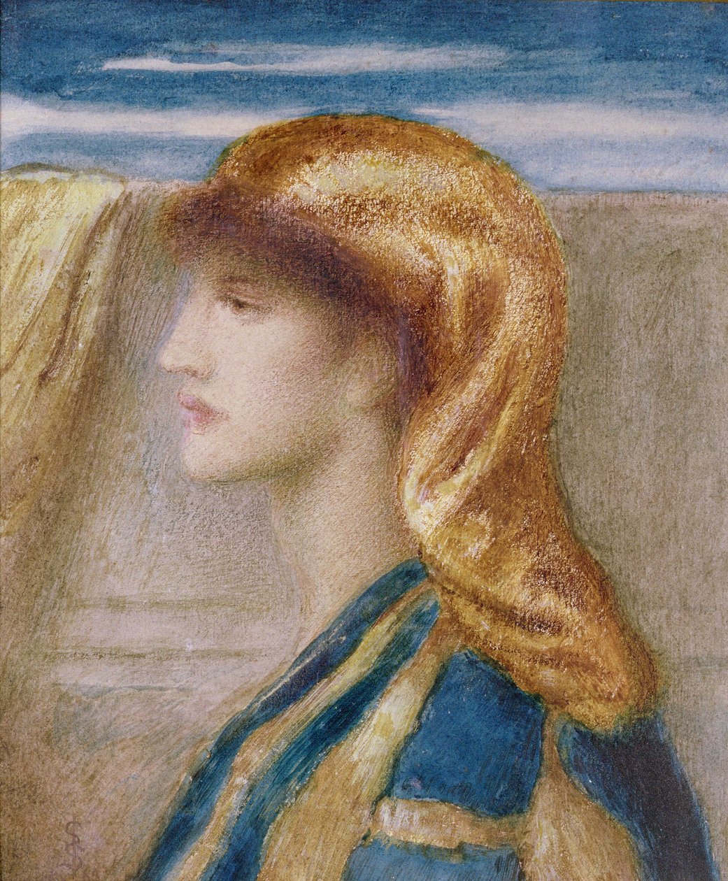 Den Gyldne Hovedbeklædning af Simeon Solomon