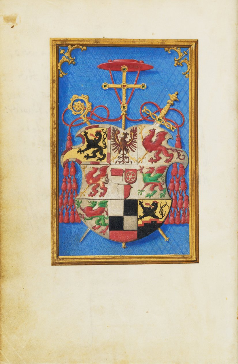 Blazon af kardinal Albrecht von Brandenburg af Simon Bening