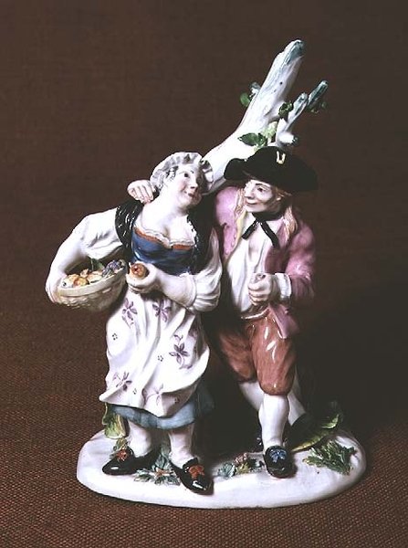 Hoechst bondegruppe, 1752 (porcelæn) af Simon Feilner