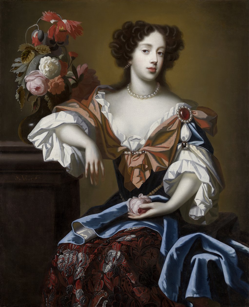 Maria af Modena (1658-1718), ca. 1680 af Simon Peeterz Verelst