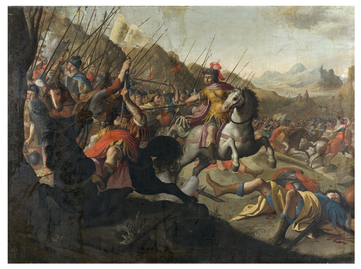 Et romersk slag, 1641 af Simon Peter Tilemann