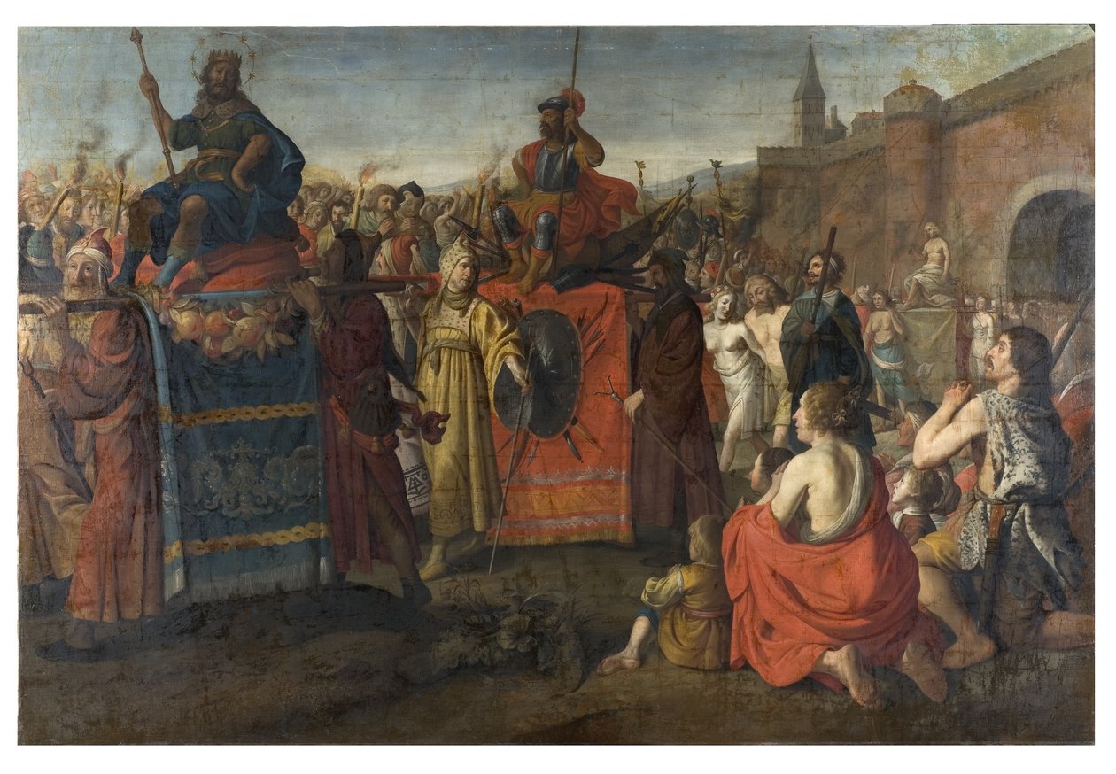 En romersk triumfparade, 1641 af Simon Peter Tilemann