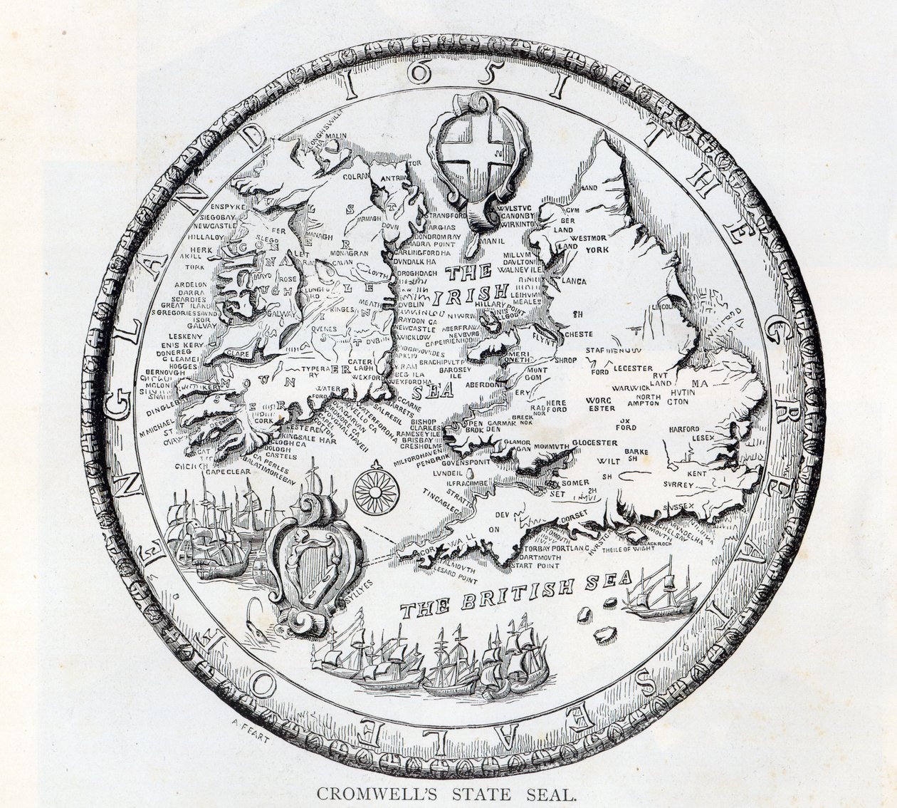 Great Seal of England under Commonwealth, 1651 af Simon Thomas