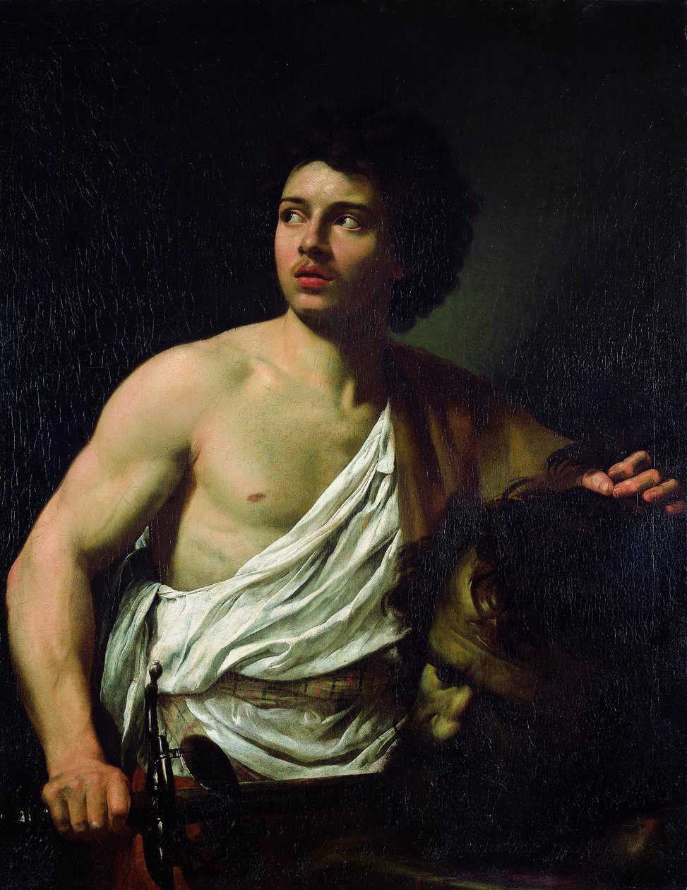 David med chefen for Goliat af Simon Vouet
