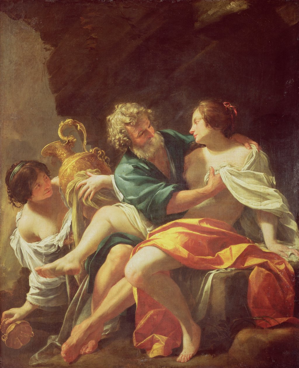 Lot og hans døtre, c.1630 af Simon Vouet