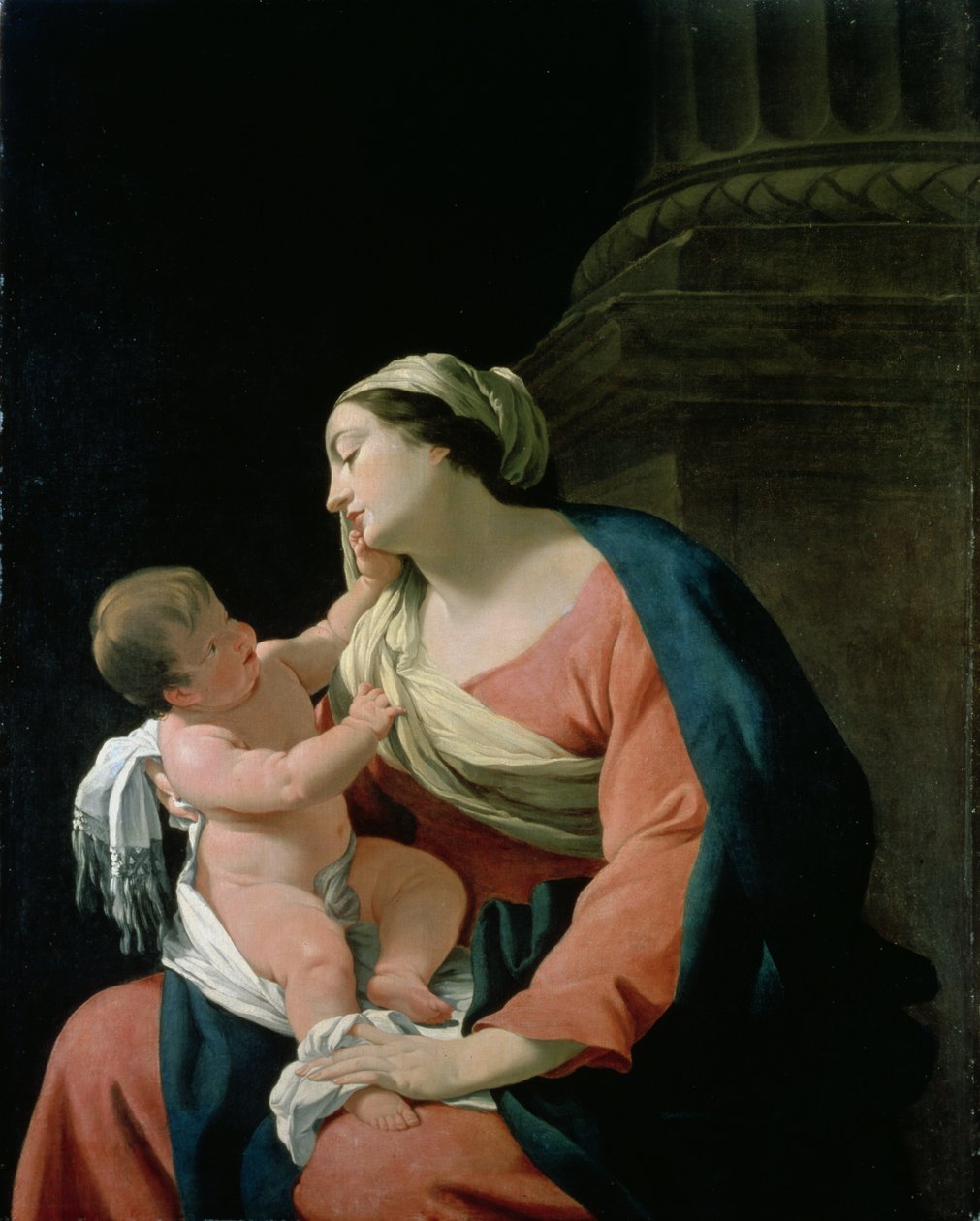 Madonna og barn, 1600-tallet af Simon Vouet