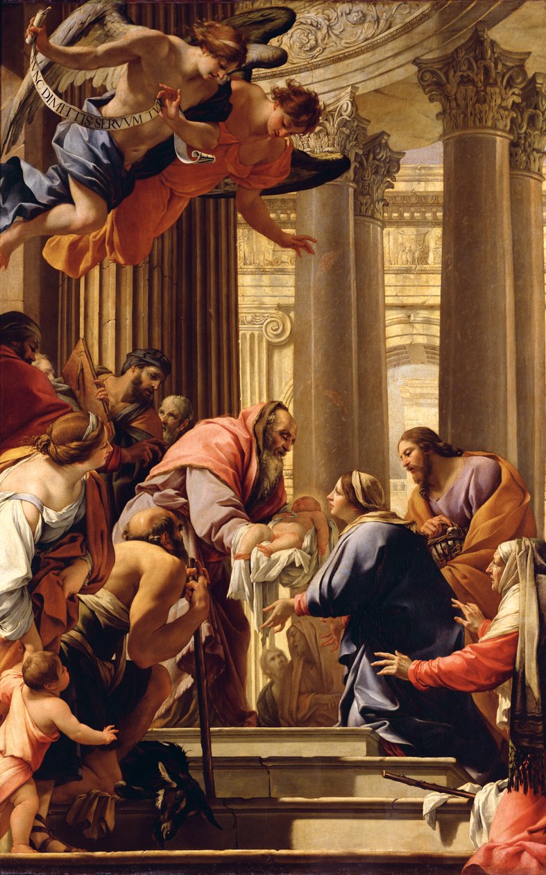 Præsentation i templet af Simon Vouet