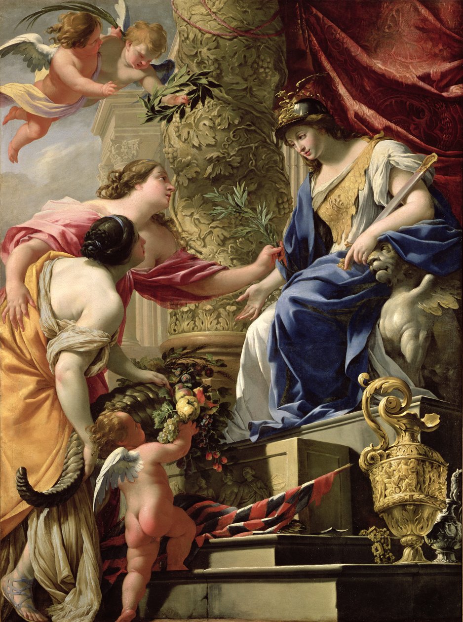 Forsigtighed leder fred og overflod, c.1645 af Simon Vouet
