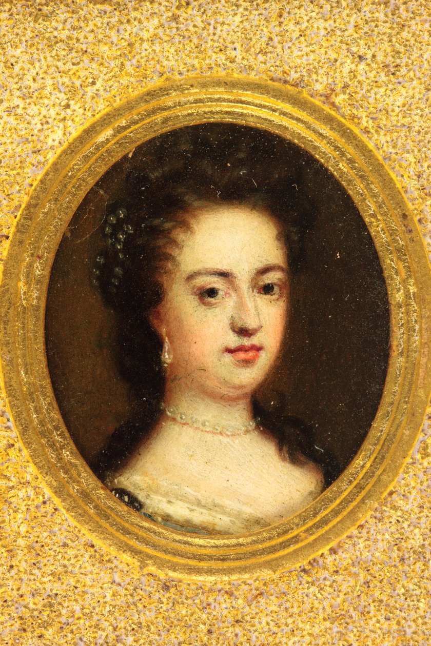 Queen Mary II (akvarel på vellum) (se også 3076024) af Simon (attr.to) Du Bois