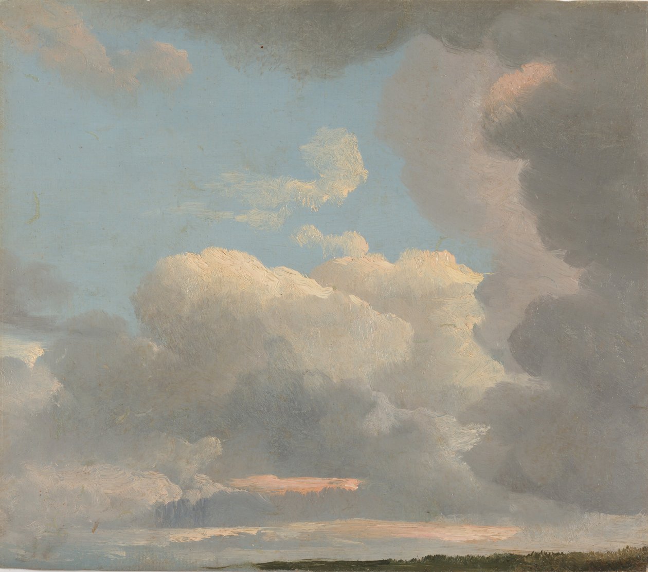 Skystudie tidlig aften, ca. 1786-1806. af Simon Alexandre Clément Denis