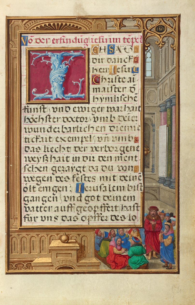 Samuel stellt Saul als König vor af Simon Bening
