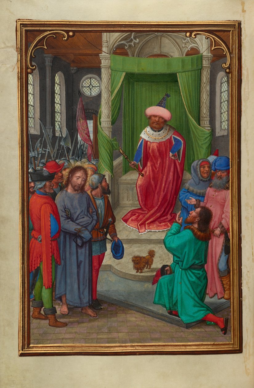 Kristus foran Herodes af Simon Bening
