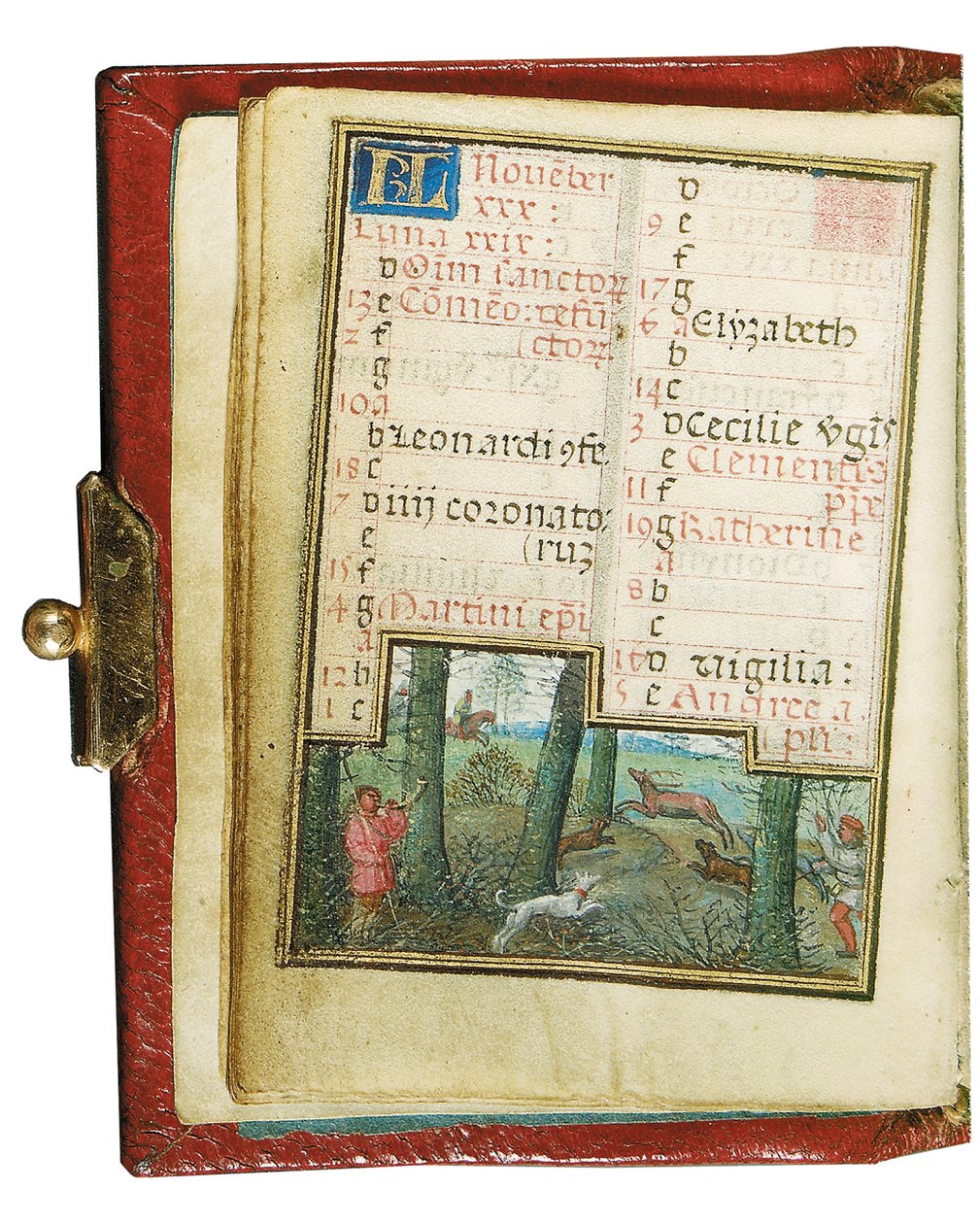 Folio fra en miniaturebog med timer, brug af Rom, Brugge af Simon Bening