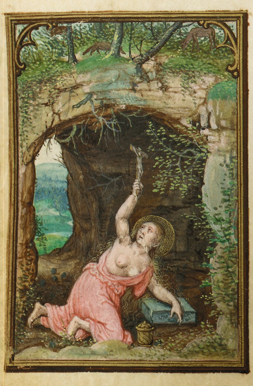 Folio fra en miniaturebog med timer, brug af Rom, Brugge, 1530-35 af Simon Bening