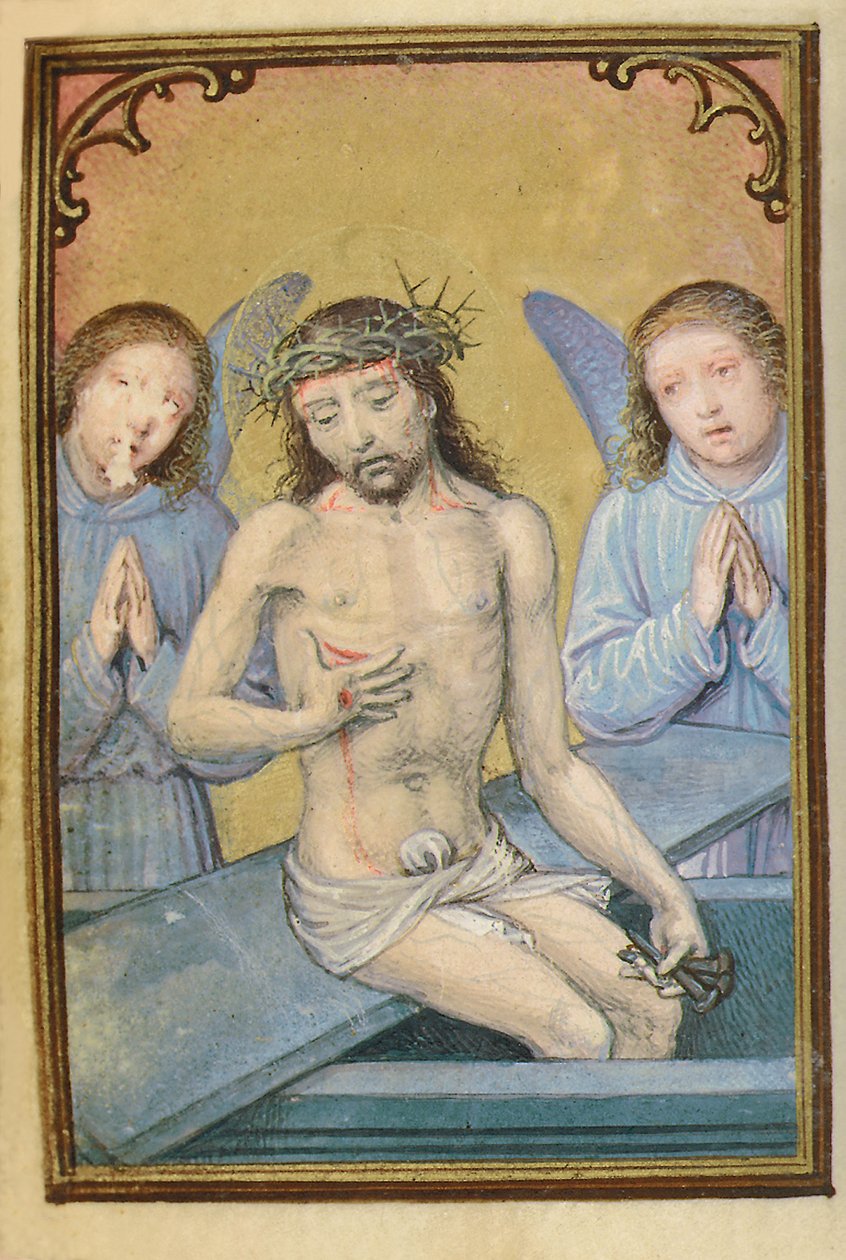 Folio fra en miniaturebog med timer, brug af Rom, Brugge, 1530-35 af Simon Bening
