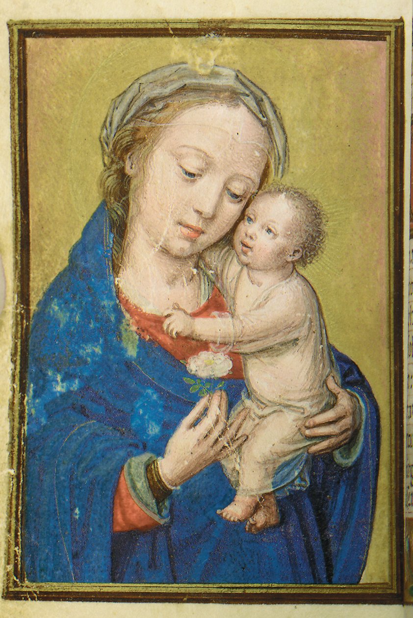Folio fra en miniaturebog med timer, brug af Rom, Brugge, 1530-35 af Simon Bening