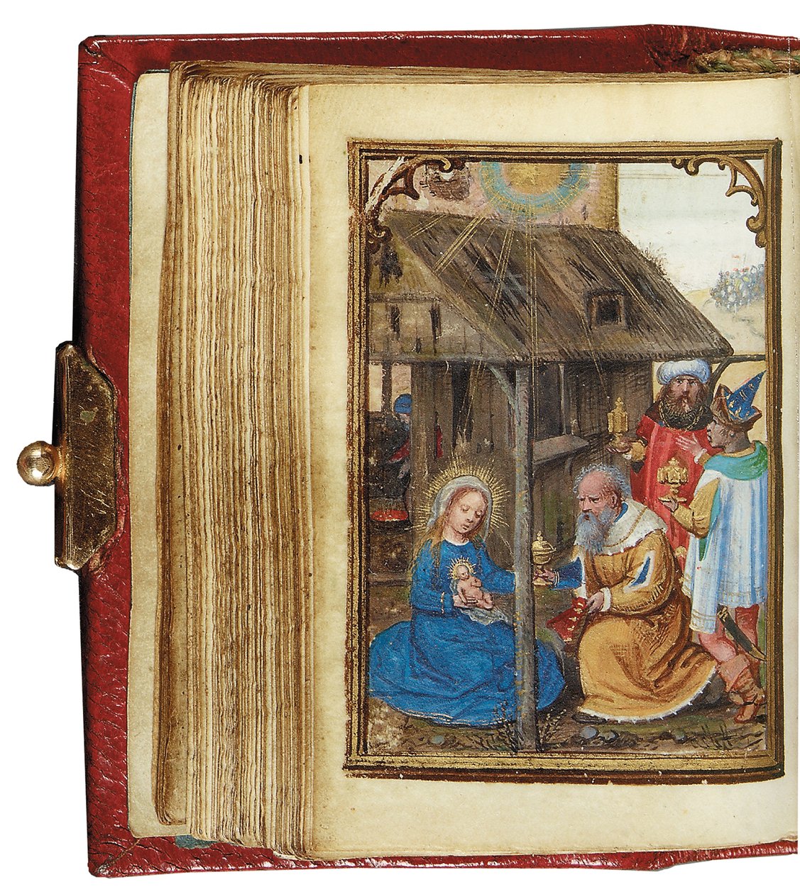 Folio fra en miniaturebog med timer, brug af Rom, Brugge, 1530-35 af Simon Bening
