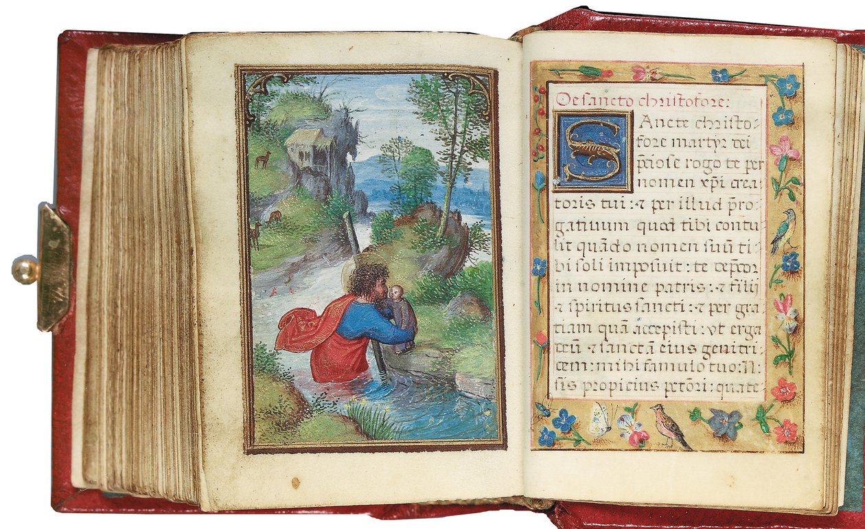 Folio fra en miniaturebog med timer, brug af Rom, Brugge, 1530-35 af Simon Bening