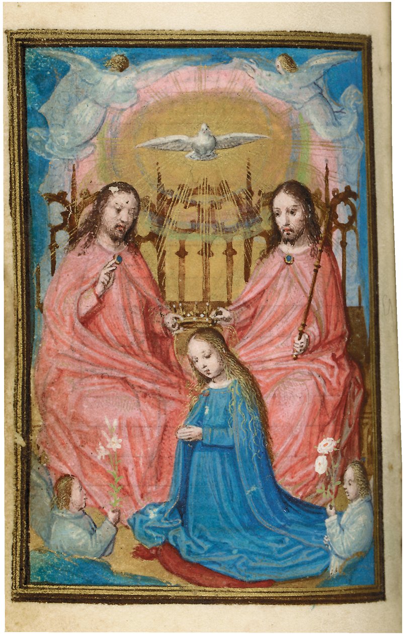 Folio fra en miniaturebog med timer, brug af Rom, Brugge, 1530-35 af Simon Bening