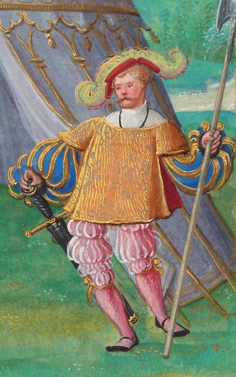 Jacques de Lalaing, ca.1530-40 (tempera, bladguld og blæk på pergament) af Simon Bening