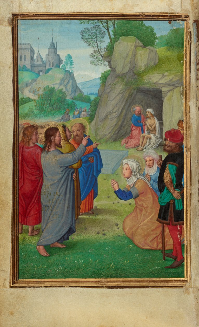 Die Auferweckung des Lazarus af Simon Bening