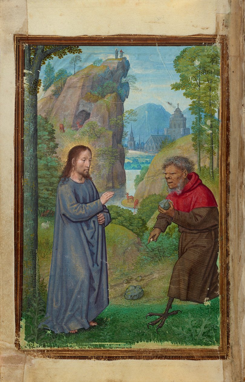 Die Versuchung Christi af Simon Bening
