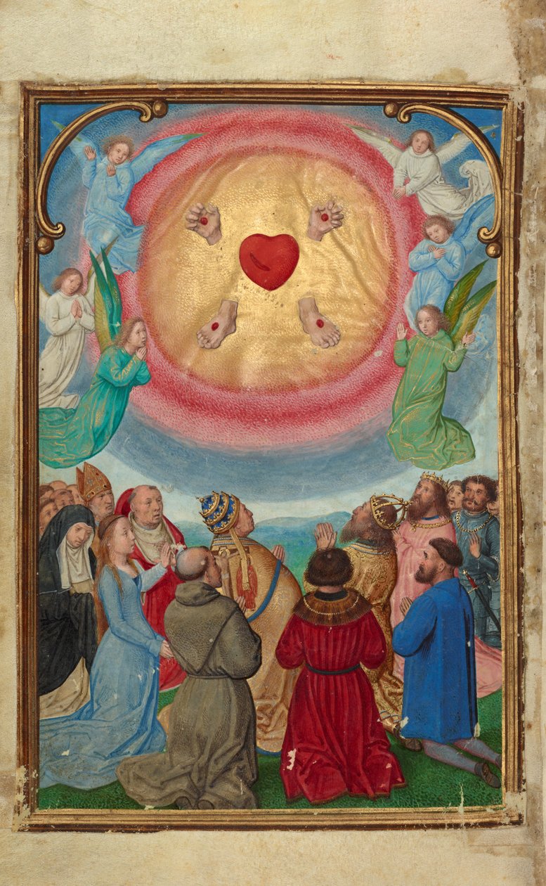 Die Verehrung der fünf Wunden af Simon Bening