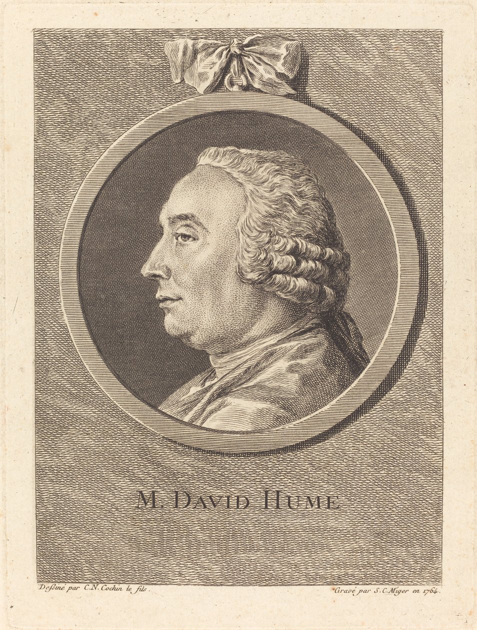 M. David Hume af Simon Charles Miger after Charles Nicolas Cochin II