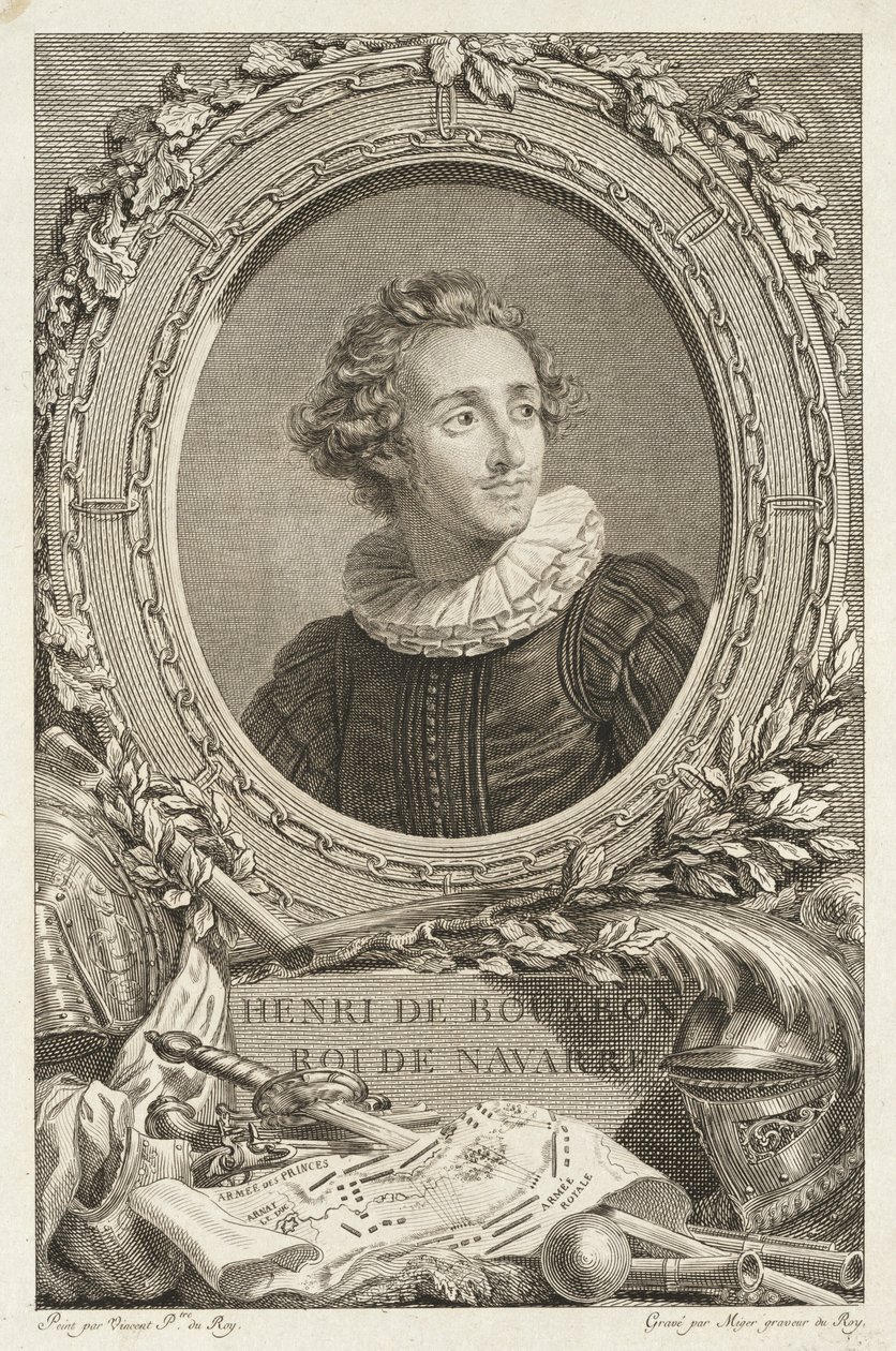Henri de Bourbon, Royal de Navarre af Simon Charles Miger after François André Vincent