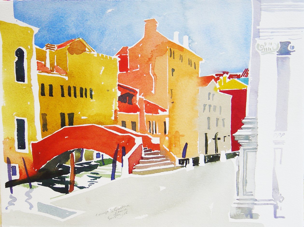 Campo S Guistina, 2006 (akvarel) af Simon Fletcher