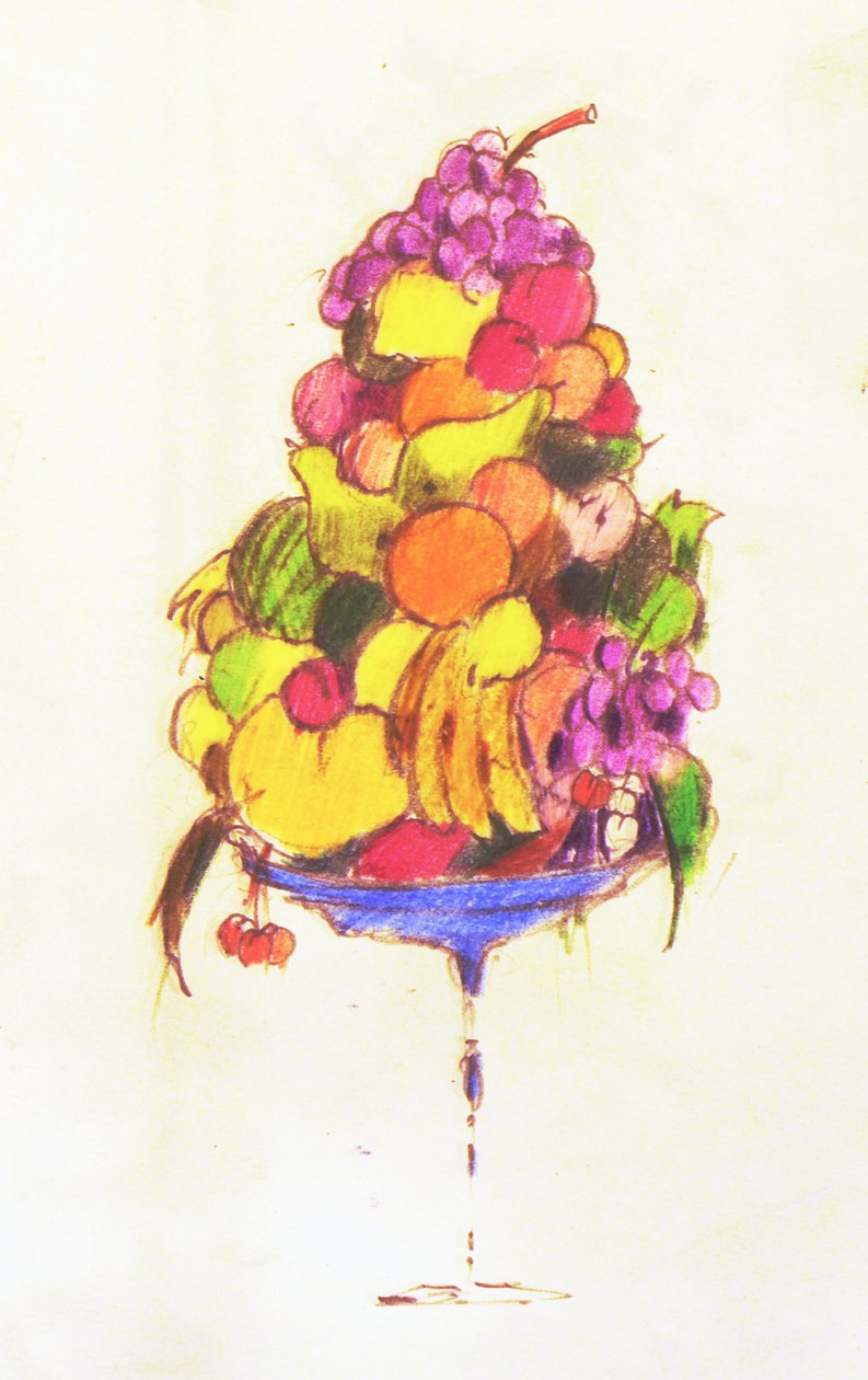 Coupe, 2005 (akvarel og farvekridt) af Simon Fletcher