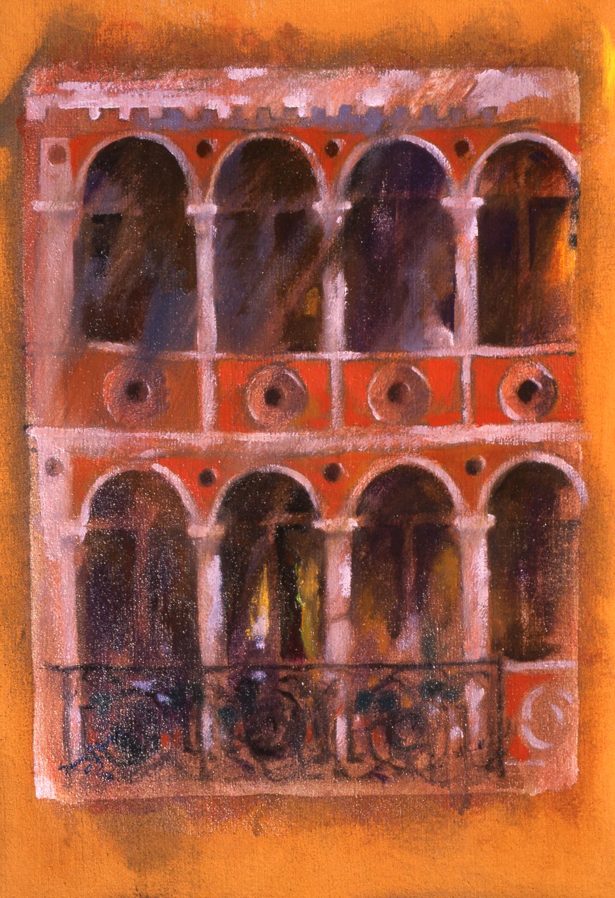 Facade (olie på lærred) af Simon Fletcher