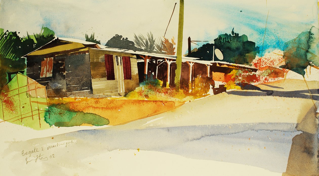 Fregate 2, Martinique 2002 (akvarel) af Simon Fletcher