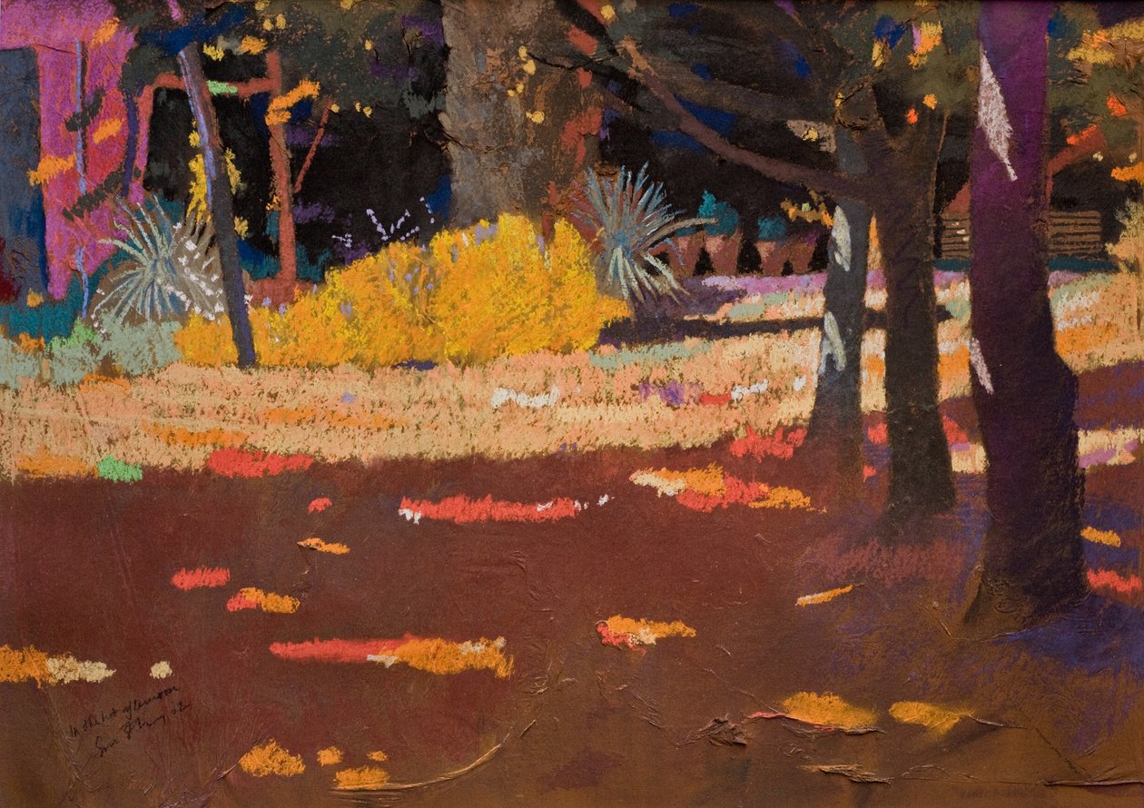 In the Hot Afternoon (pastel på papir) af Simon Fletcher
