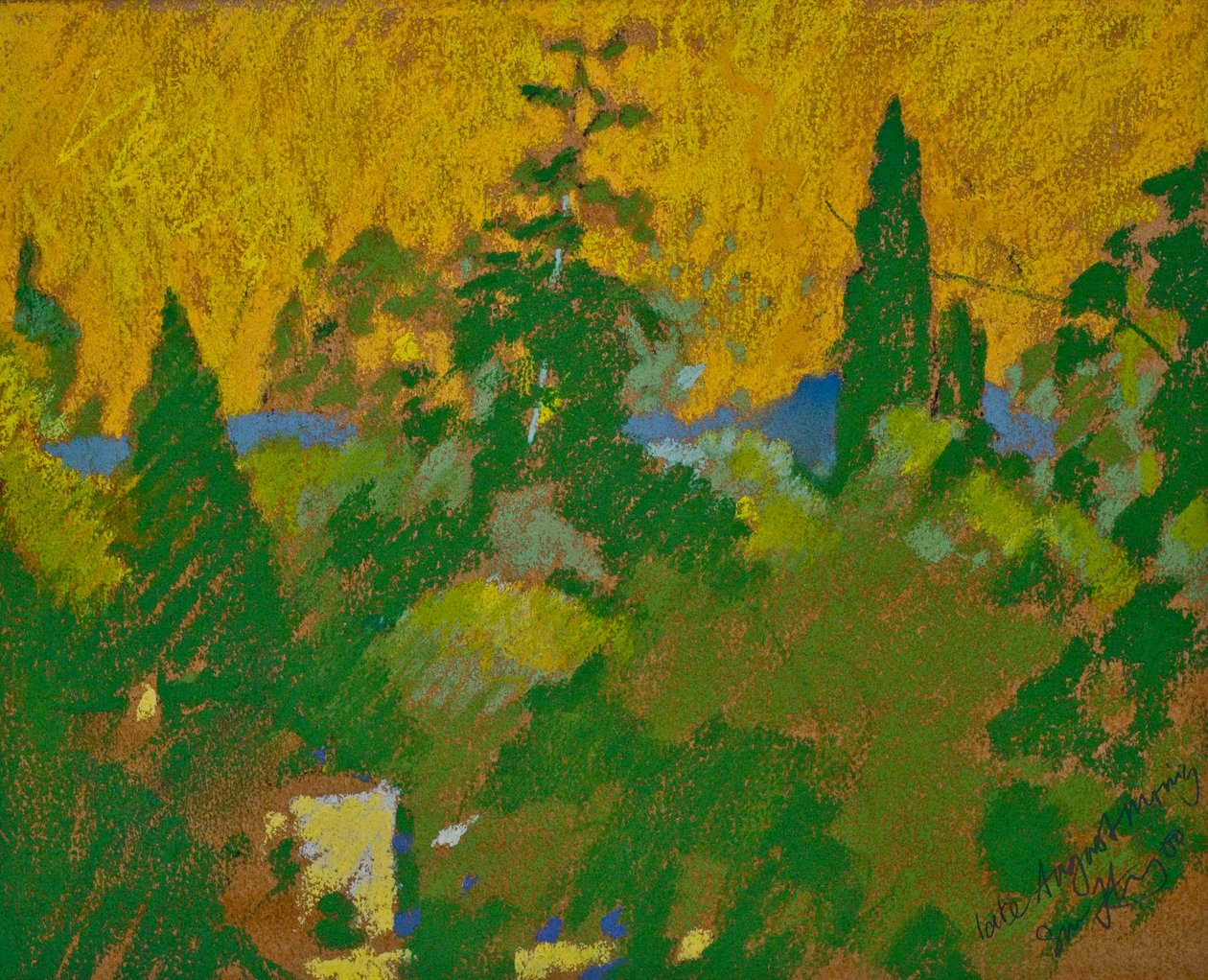 Late August Morning (pastel på papir) af Simon Fletcher