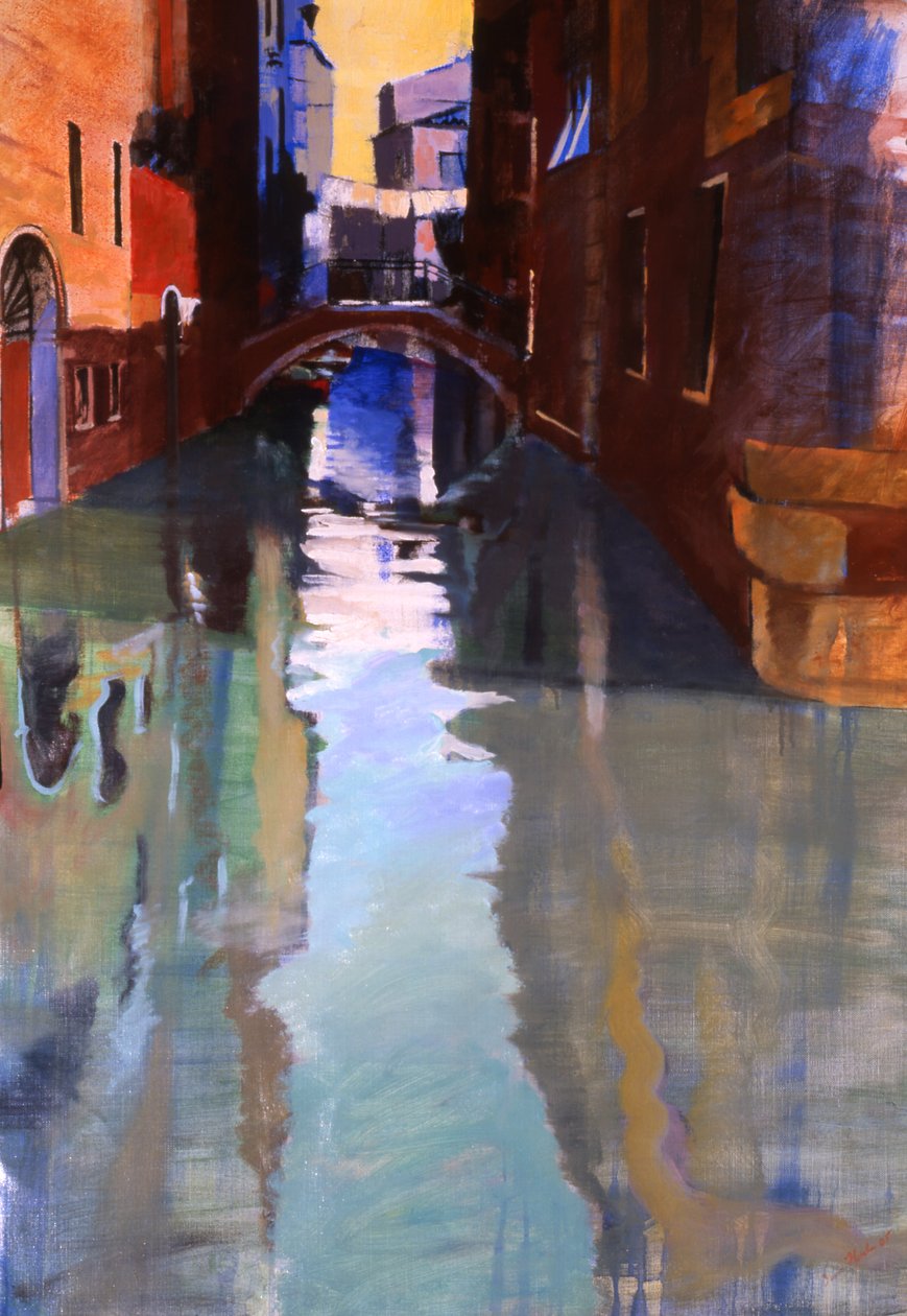 Little Canal, 2005 (olie på lærred) af Simon Fletcher