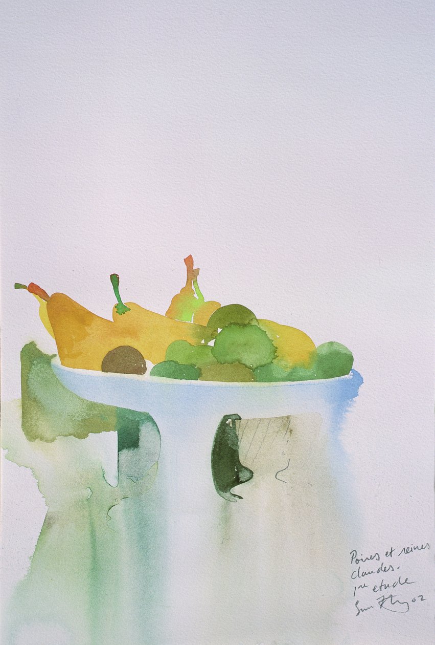Poire, claudes queens I, 2002 (akvarel) af Simon Fletcher