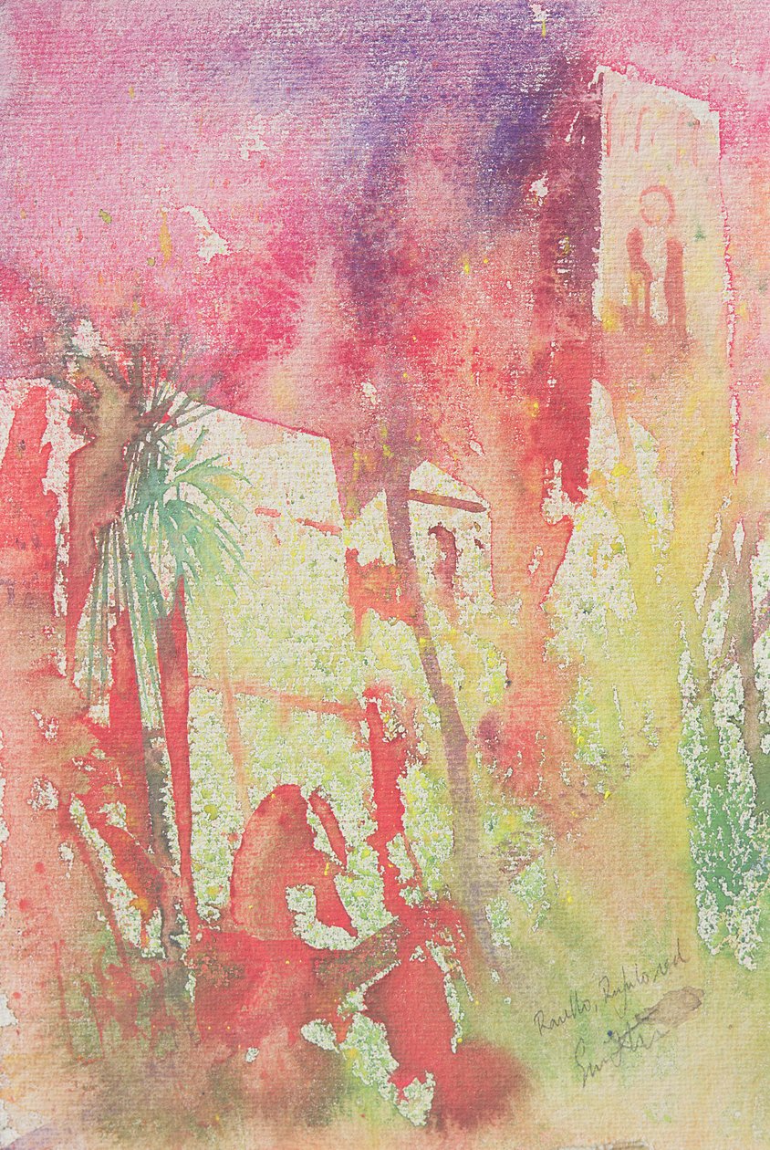 Ravello rufulo, Italien, 2001 (akvarel) af Simon Fletcher