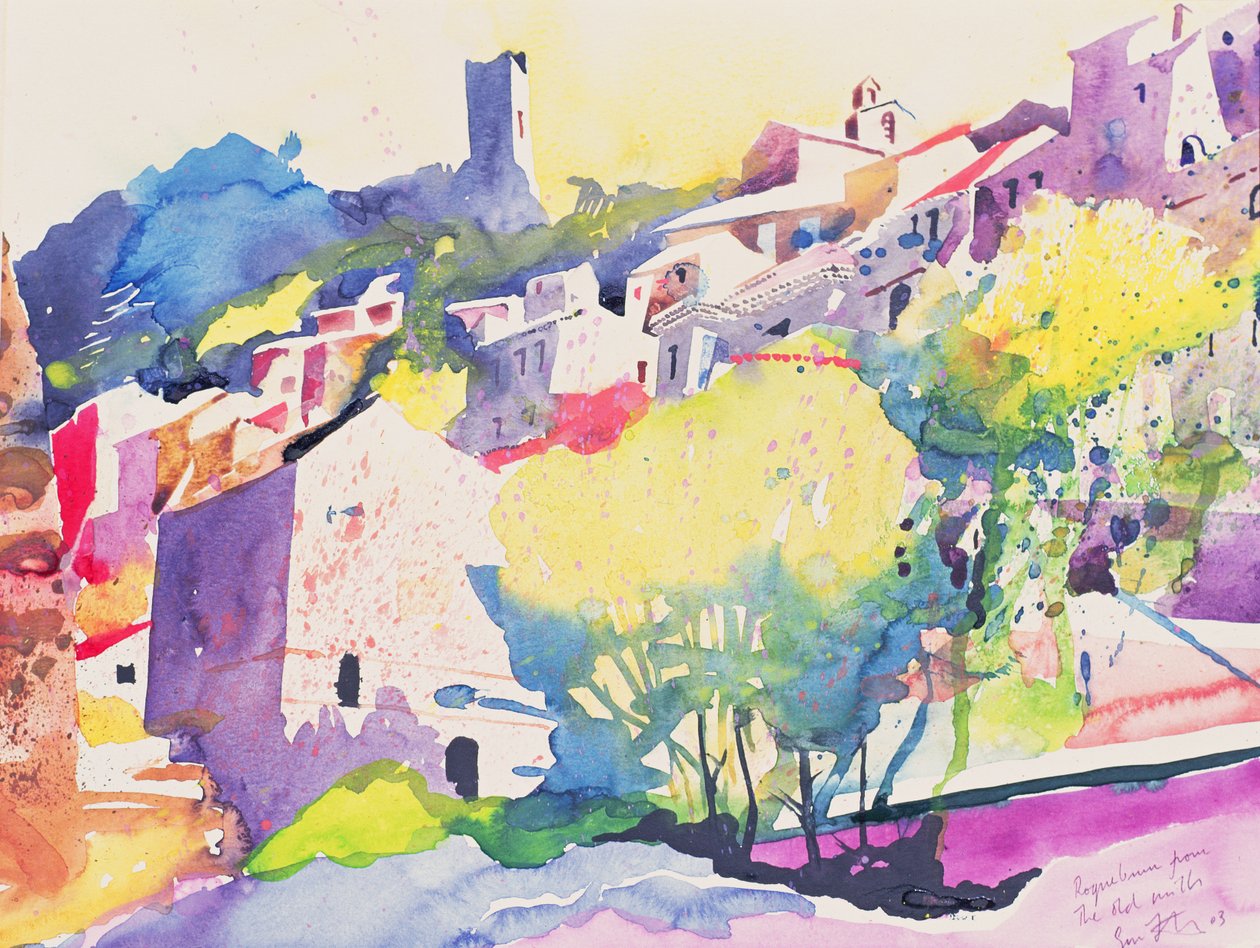 Roque Brun fra de gamle møller, 2003 (akvarel på papir) af Simon Fletcher
