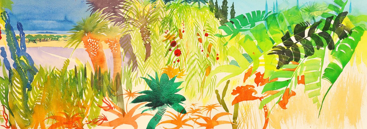 Tropical, 2016 (vandbaseret medie) af Simon Fletcher