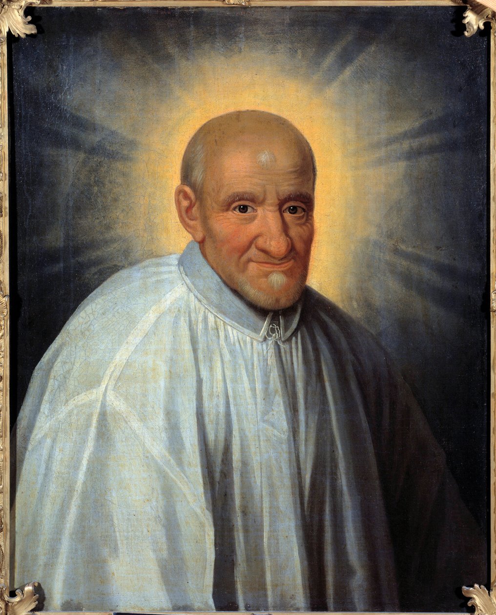 Portræt af Saint Vincent de Paul (1576-1660), Chamonier of the Galeries og grundlægger af Congregations of the Daughters of Charity Maleri af Simon Francois (1576-1660) 1660 Søn. 0,81 x 0,65 m af Simon Francois