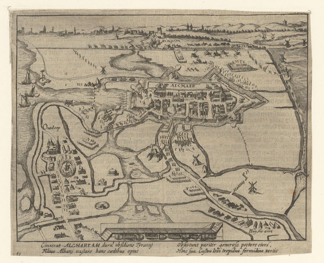 Belejringen af Alkmaar, 1573 af Simon Frisius