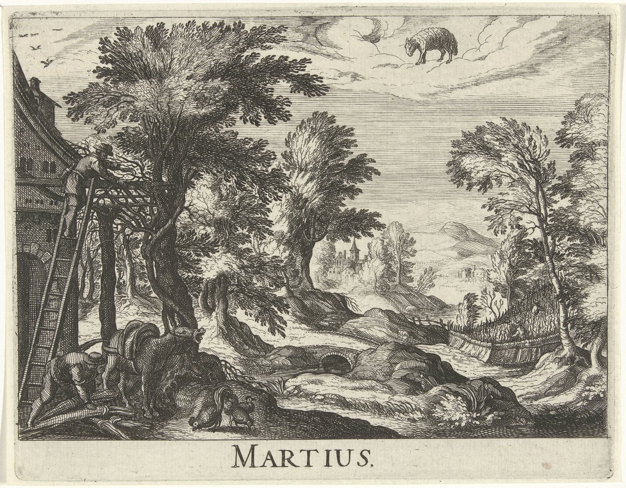 marts Martius (titel på objekt) Tolv måneder (serietitel) af Simon Frisius