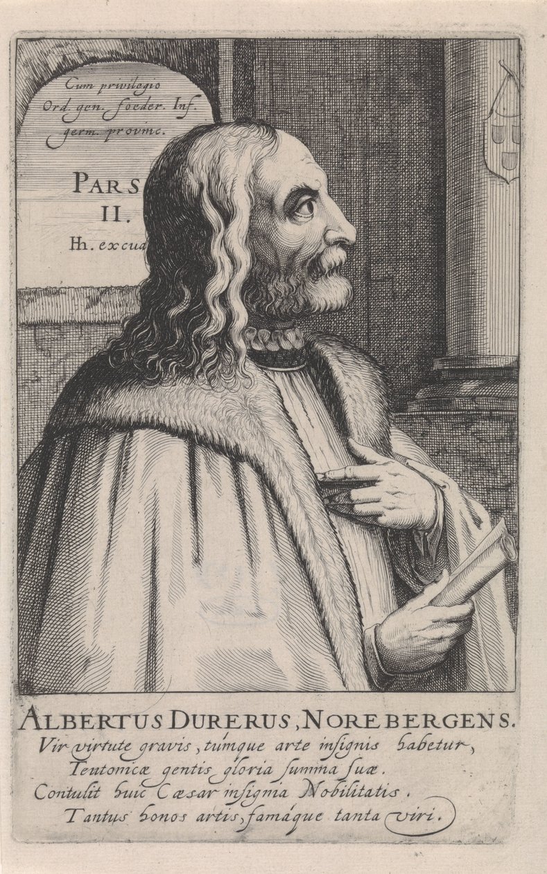 Portræt af Albrecht Dürer af Simon Frisius