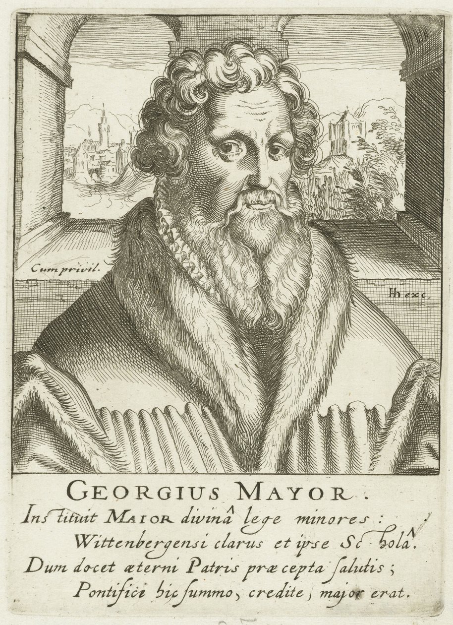 Portræt af Georgius Mayr af Simon Frisius