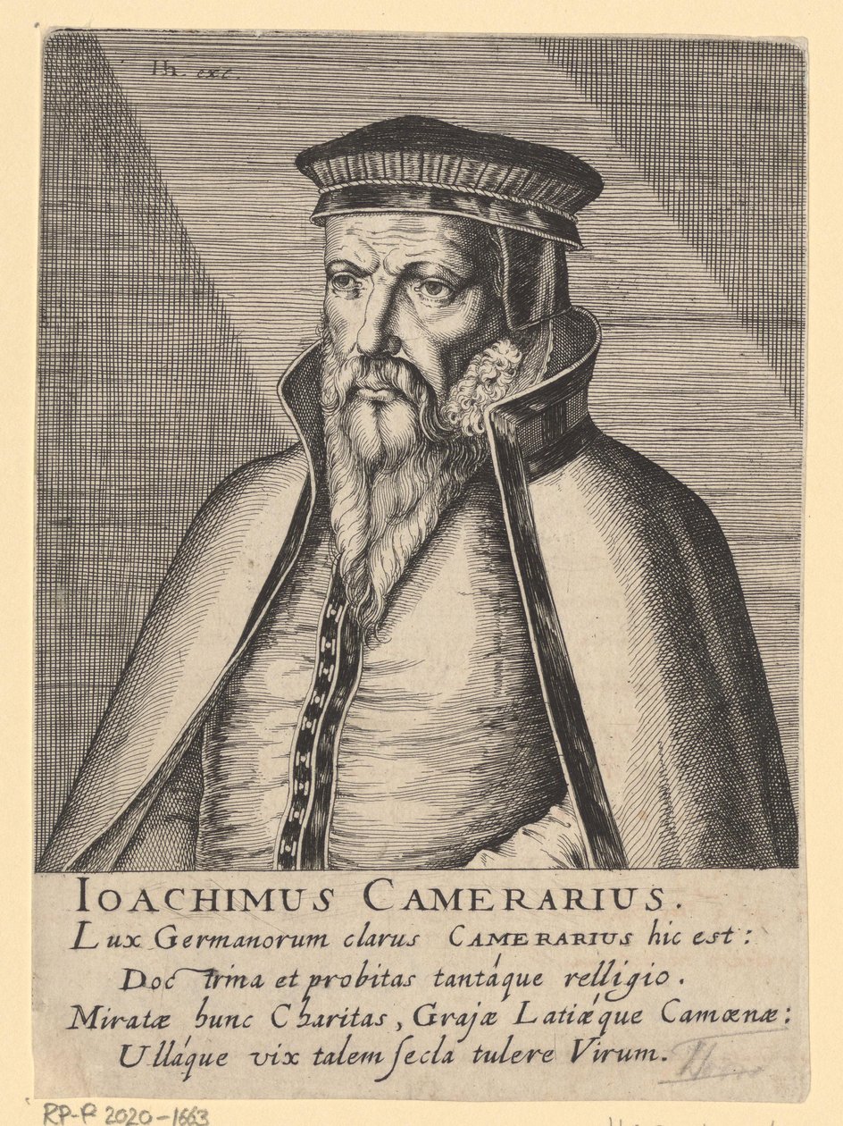 Portræt af Joachim Camerarius I af Simon Frisius