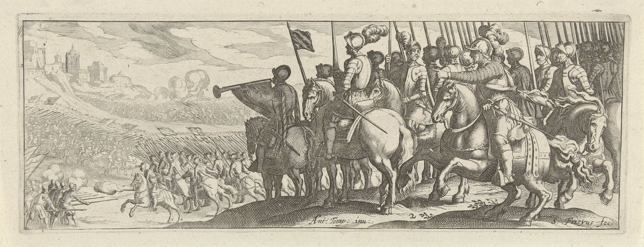 Ruiters mødte lansen Cavalry (serietitel) Faecvnda hvad er den elskede af Phaebus og den taknemmelige Florentia til mænd af ivrig geni, nok er vist af pvgnas, enthea ved kraften af ​​de bryster, som Mercury udskårne den rettidige klient (serietitel) af Simon Frisius