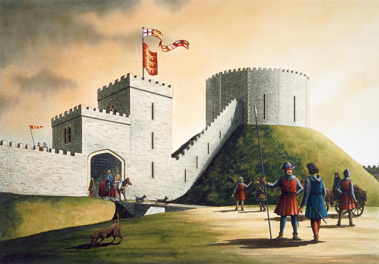 Pickering Castle, c1300-tallet, c1990-2010 af Simon Hayfield